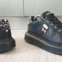 Karl Lagerfeld Kapri Leather Sneakers Womens Size 40/25 .5 см UK 7 US 9 ОРИГИНАЛ!, снимка 10 - Кецове - 45241858