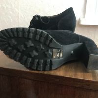 Дамски обувки черен велур, снимка 5 - Дамски обувки на ток - 45495044