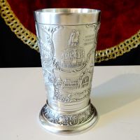 Чаша от калай с изображения от Кьолн. , снимка 5 - Антикварни и старинни предмети - 45204470