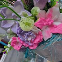 Букет от глицеринови сапунени цветя, снимка 4 - Изкуствени цветя - 45520685