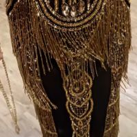 Уникална Дубайска рокля ,ръчна изработка!, снимка 2 - Рокли - 45545121