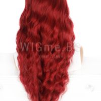 Дълга къдрава светлочервена перука Мишел, снимка 6 - Аксесоари за коса - 24901033