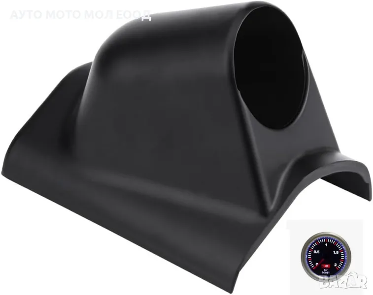 Стойка за колонка на измервателен уред 52мм - Черна, снимка 1