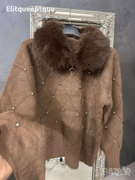 кашмирена жилетка с камъни , снимка 1