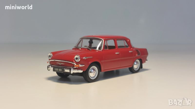 Skoda 1000MB 1968 - мащаб 1:43 на IXO моделът е нов в PVC дисплей-кейс, снимка 1