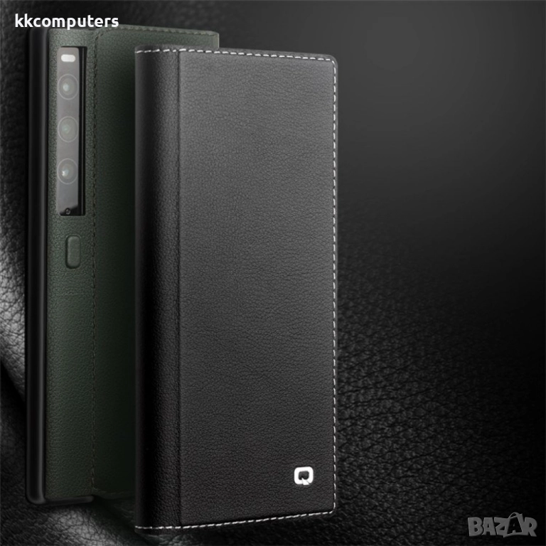 Huawei Mate Xs 2 QIALINO Magnetic Wallet Кожен Калъф и Протектор, снимка 1