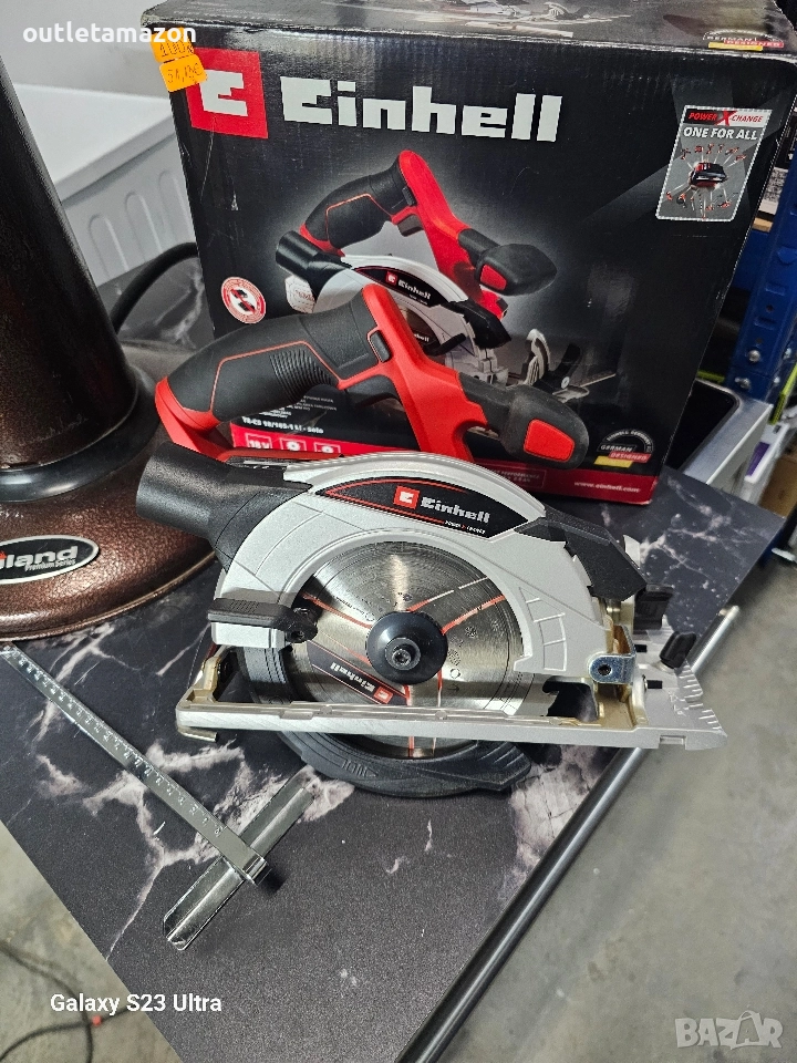 акумулаторен РЪЧЕН ЦИРКУЛЯР EINHELL TE-CS 18/165-1 Li-solo, снимка 1