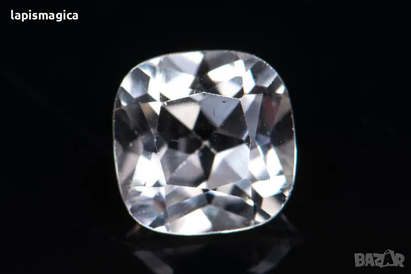 Бял топаз 1.93ct 7mm cushion шлифовка #6, снимка 1