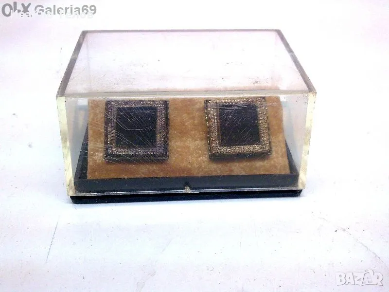 Винтидж ръкавели, бутониери, позлатени- дубле, снимка 1