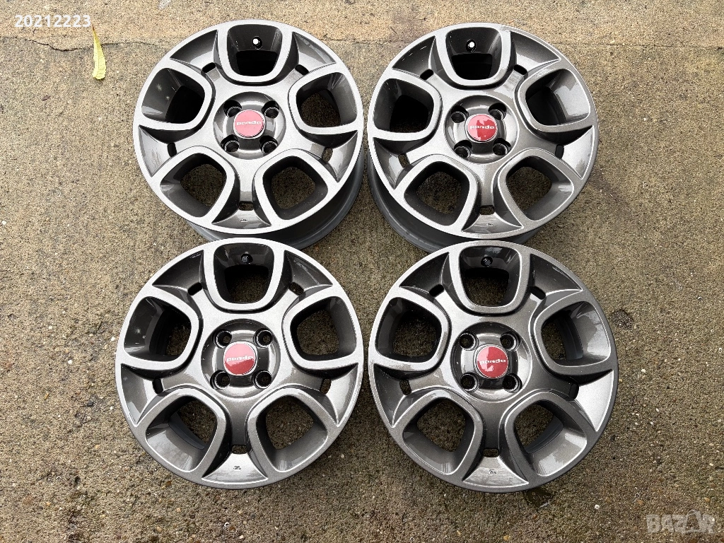 4 броя алуминиеви джанти за Fiat Panda 15, снимка 1