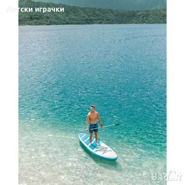 Надуваем SUP борд с гребло INTEX Aqua Quest 320, 302 х 81 х 15 см, падълборд, снимка 1