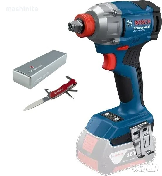 Акумулаторен ударен гайковерт GDX 18V-285 Solo Bosch, снимка 1