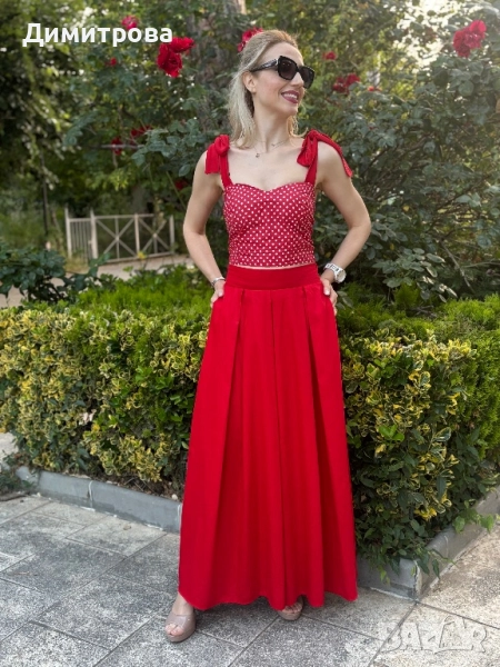 Пола памук-сатен S-M, снимка 1