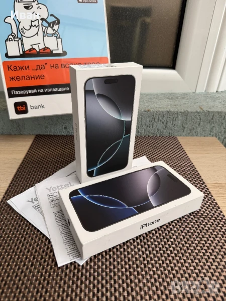 НОВ•ЛИЗИНГ 86лв/м iPhone 16 pro max айфон 16 макс, снимка 1