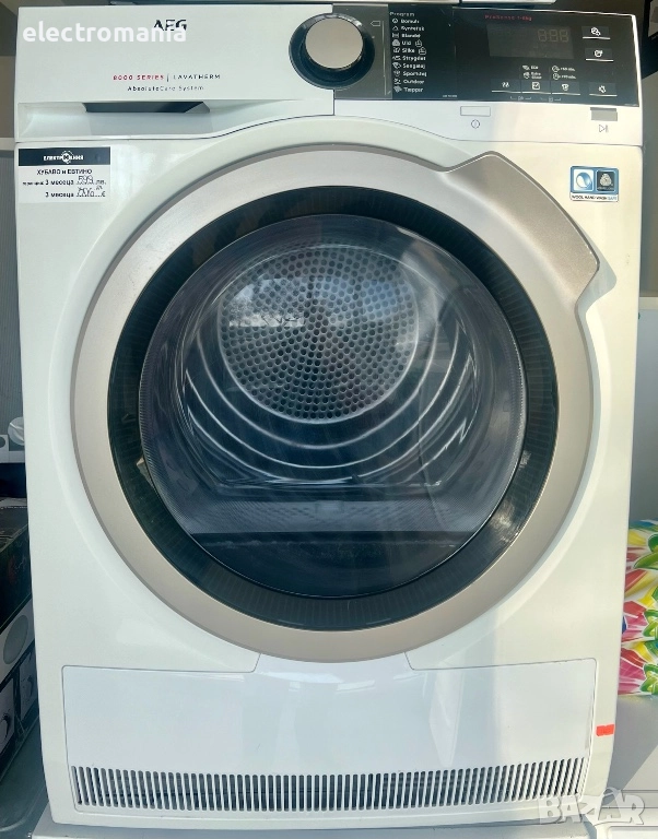 сушилня с термопомпа AEG Lavatherm 8000 Series T8DEP845E 8кг, снимка 1