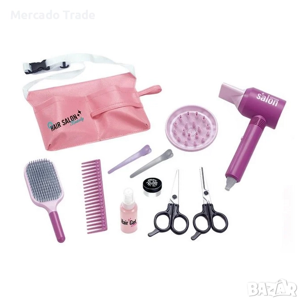 Комплект за фризьорство и грижа за коса за момиче с аксесоари - 11 части, снимка 1