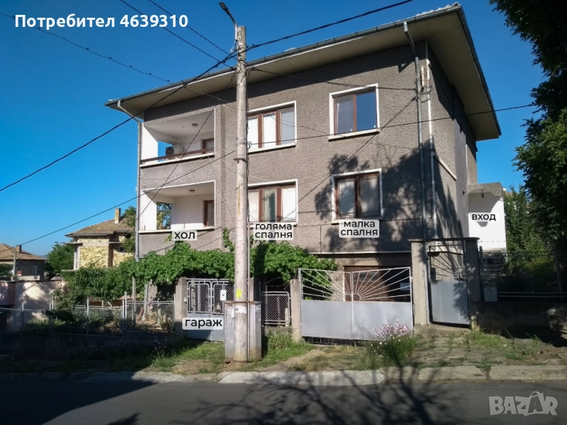 Продавам първи, долен жилищен етаж от двуетажна масивна жилищна сграда, снимка 1