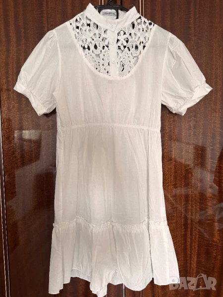 Дамска рокля в бяло, снимка 1