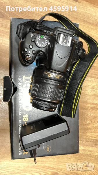 Камера Nikon D5100 + обектив 18-55мм и чанта, снимка 1