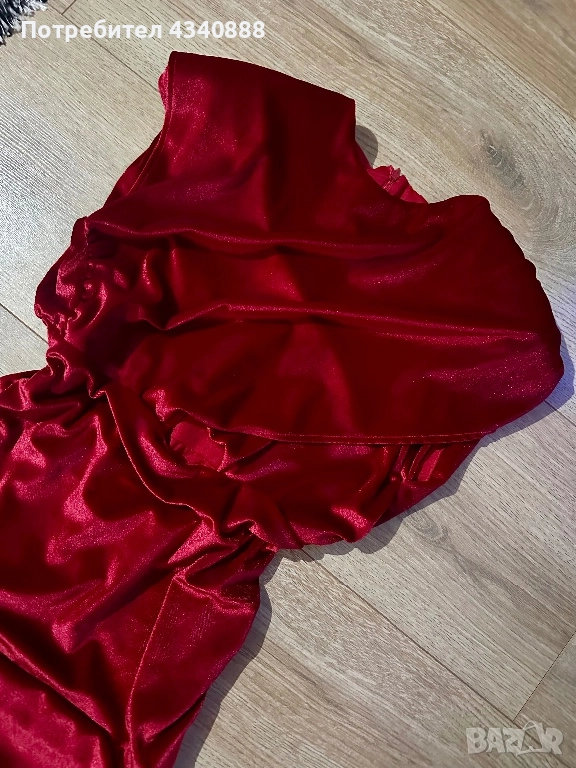 Дамска кадифена рокля, снимка 1