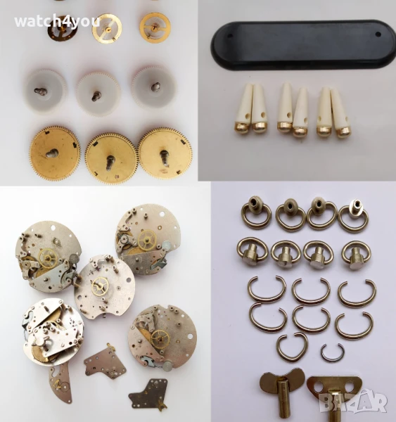 КРАЧЕ ЗА БУДИЛНИК СЛАВА МИР ДРУЖБА. КРАЧЕТА БАЛАНСИ БАЛАНС ПРУЖИНА БАРАБАН ЧАСТИ ЗА БУДИЛНИЦИ SLAVA, снимка 1