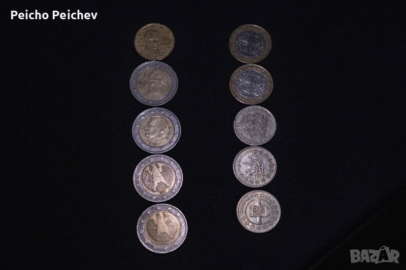 Редки монети 50ст,1евро,2евро, снимка 1
