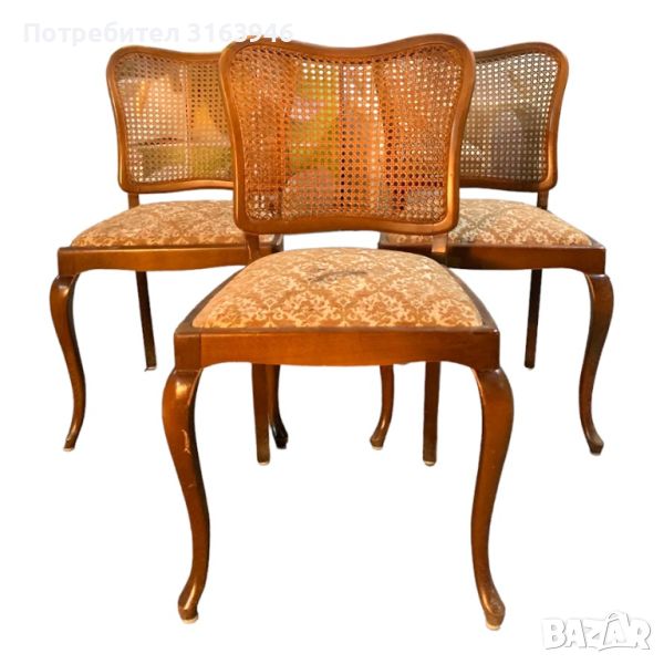 Барокови трапезни столове стил ЛУИ XV 3 бр. комплект, снимка 1