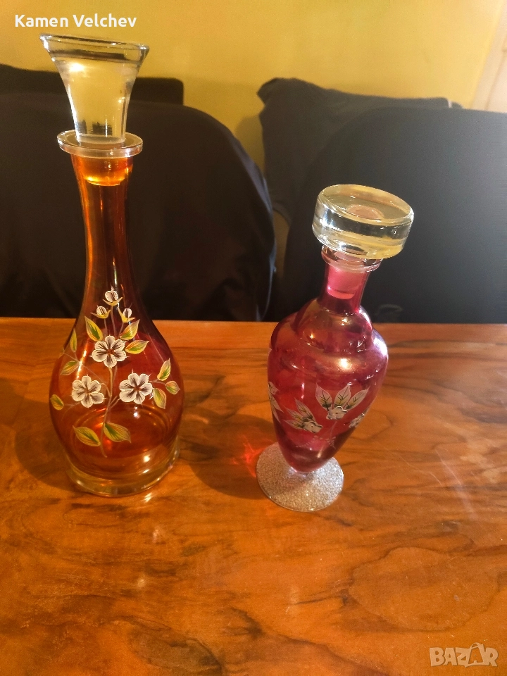 гарафи Бохемия ръчно рисувани..., снимка 1