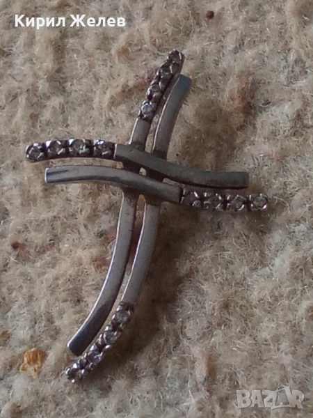 Старо сребърно кръстче 57741, снимка 1