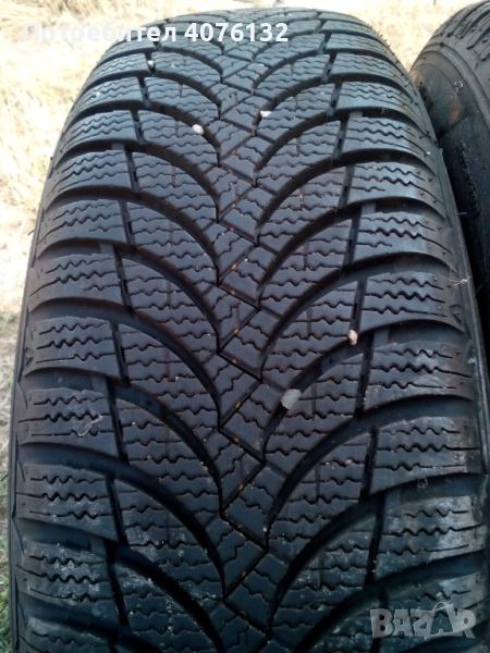 	4 Броя Зимни гуми сьс джанти 175/70/14  за пежо -ситроен, снимка 1
