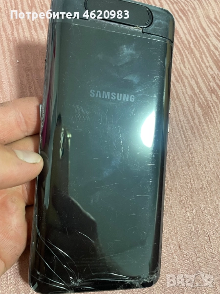 Samsung SM-A805F Galaxy A80 Dual SIM 128GB Phantom Black DE, снимка 1