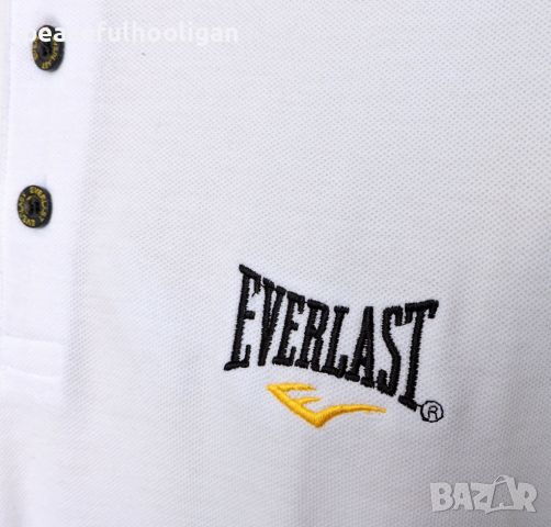 Everlast - мъжка бяла  тениска с яка размер L/XL, снимка 7 - Тениски - 46295530