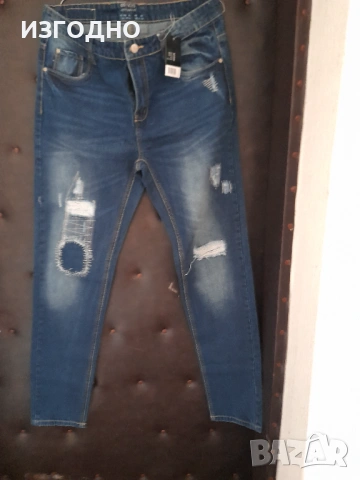 18€ НОВИ МОДЕРНИ РИЗА БЯЛА И ДЪНКИ РАЗМЕР 40, снимка 7 - Дънки - 54226094