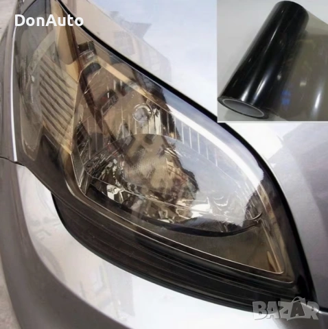 Черно фолио за фарове и стопове 30 x 150 см, снимка 2 - Аксесоари и консумативи - 53133529