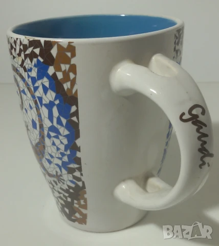 Чаша с мозайка с пеперуда и гущер, снимка 2 - Чаши - 51139852