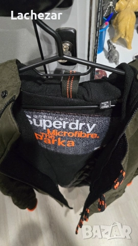 Mъжко зимно яке SuperDry размер S/M, снимка 11 - Якета - 52347922