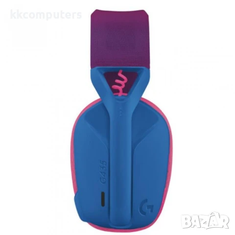 Logitech G435 Lightspeed Wireless, Микрофон, Син/Розов Геймърски Безжични Слушалки, снимка 2 - Bluetooth слушалки - 50639290