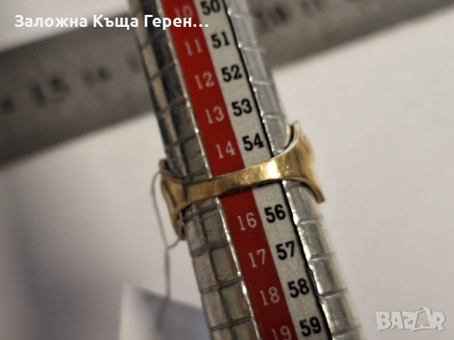 Дамски златен пръстен 3,68гр., снимка 4 - Пръстени - 54178566