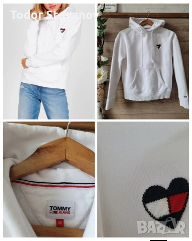 Бяло худи Toomy JEANS 