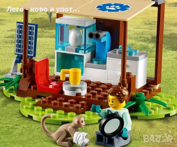 НОВО LEGO City Wildlife 60302 - Спасителна операция в дивото, снимка 11 - Конструктори - 51104272