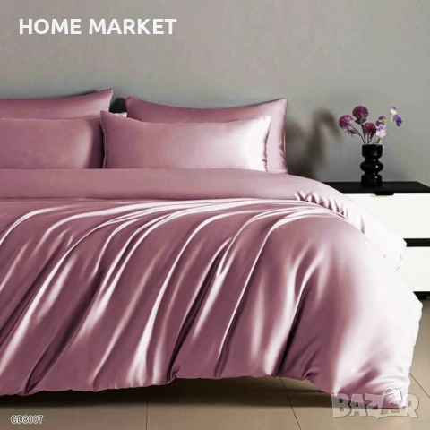 Луксозен комплект от висококачествен памучен сатен Комплектът е от 4 части и съдържа: 1 бр. долен ча, снимка 9 - Спално бельо - 52527386