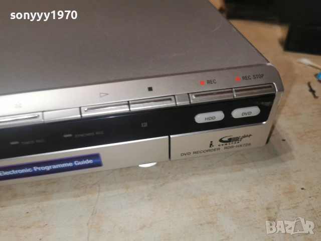 SONY RDR-HX725 HDD/DVD RECORDER 1101260740, снимка 7 - Плейъри, домашно кино, прожектори - 53059538