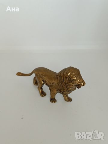 Красив бронзов лъв , снимка 5 - Антикварни и старинни предмети - 46395385