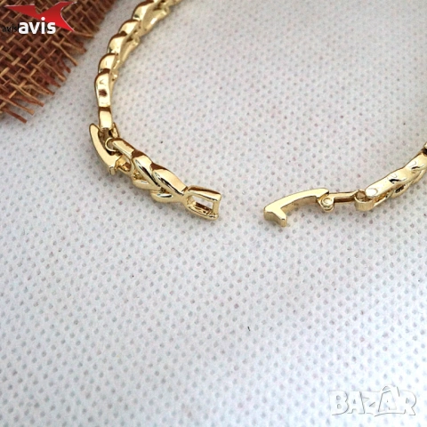 Гривна с 14К златно покритие 234857, снимка 3 - Колиета, медальони, синджири - 53601832