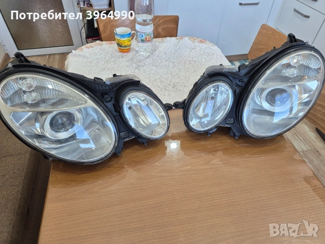 Кристални Оригинални КСЕНОНОВИ фарове HELLA за Мерцедес Еклас W211 