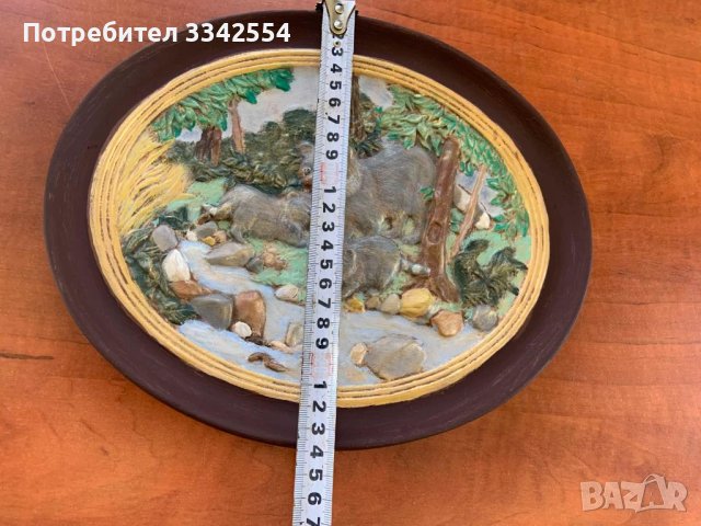 ПАНО ФИГУРА БЯЛА КЕРАМИКА ОТ 70-ТЕ НА МИНАЛИЯ ВЕК РЕЛЕФ, снимка 9 - Пана - 51091634