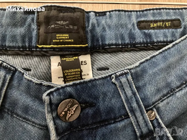 Нови дънки на ARCHILES JEANS, regular fit, размер 34, снимка 3 - Дънки - 47181116