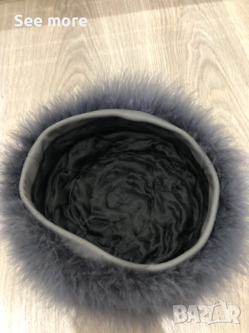 Ефектна шапка щраусови пера, снимка 5 - Шапки - 52182809