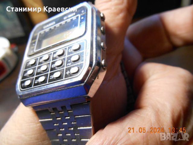 CASIO C-801 Calculator Watch - Vintage 80 for repair, снимка 11 - Други ценни предмети - 46090459