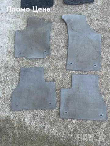 Оригинални мокетни стелки за VW Phaeton - Сиви (4 бр.) и Черни (2 бр.) 2002 до 2016